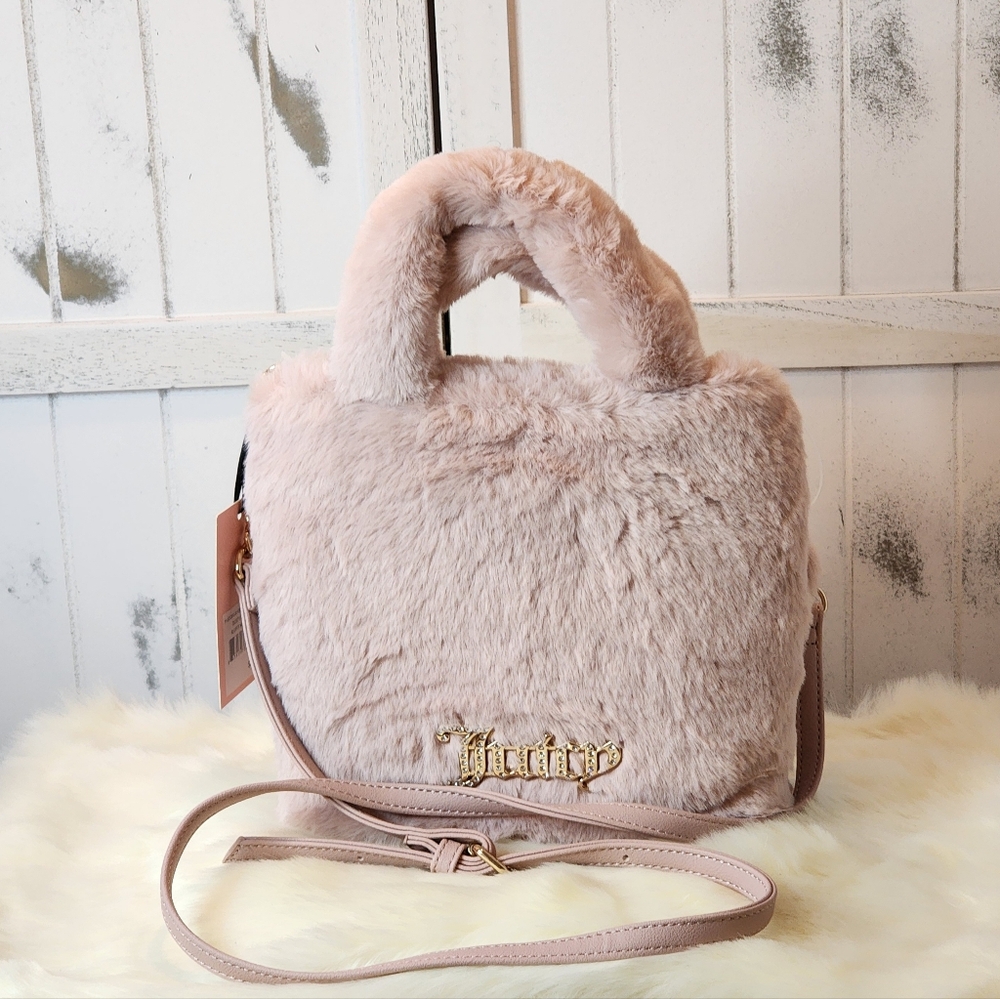 Juicy Couture Dusty Blush Love Fluffy Mini Bag